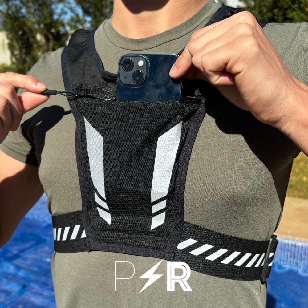 Gilet de course ultra-léger et réfléchissant - PacePro + Gourde d’hydratation (Gratuite)